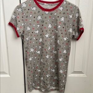 Gray Big Hero 6 Baymax T-Shirt with Red Trim